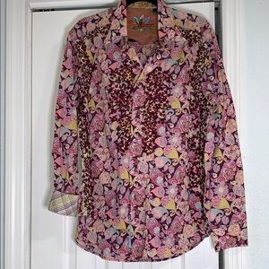 Robert Graham rare Multicolor Paisley Dress Shirt